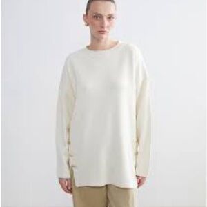 NWT Spense Minimal Cream Long Sleeve Tunic